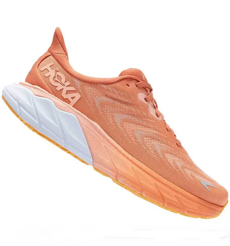 Hoka One One Women's Arahi 6 Running Shoes Sun Baked/Shell Coral-2